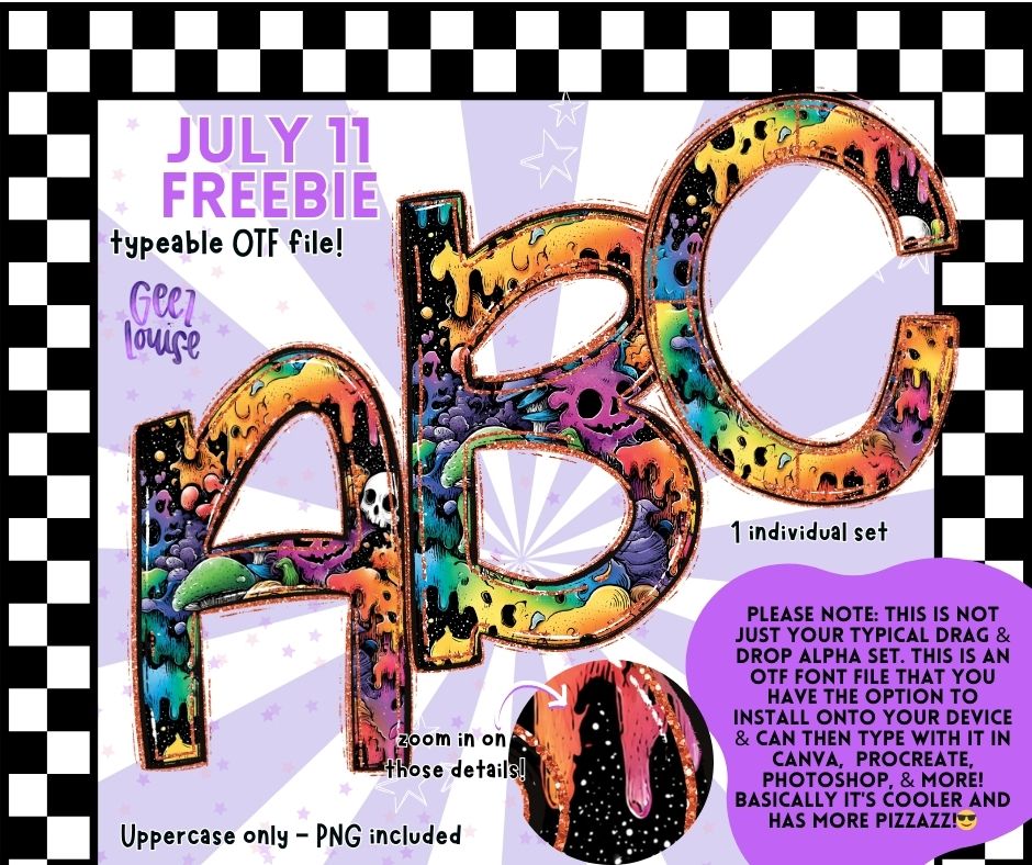 Freebie options- July 11th- all exclusive