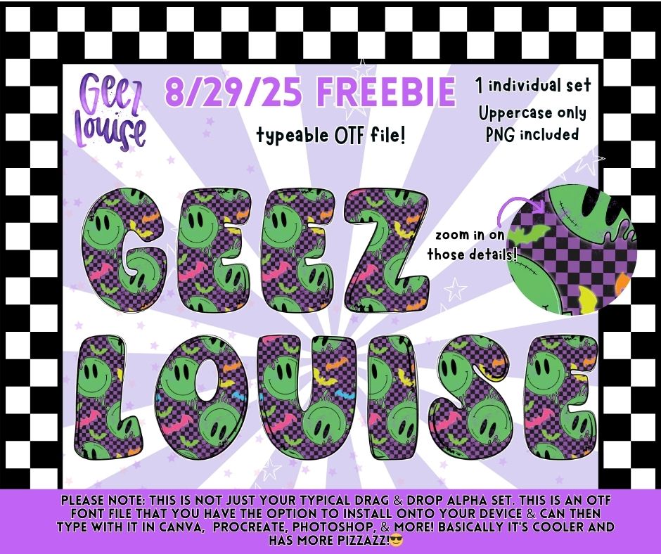 Freebie options- August 29th - all exclusive