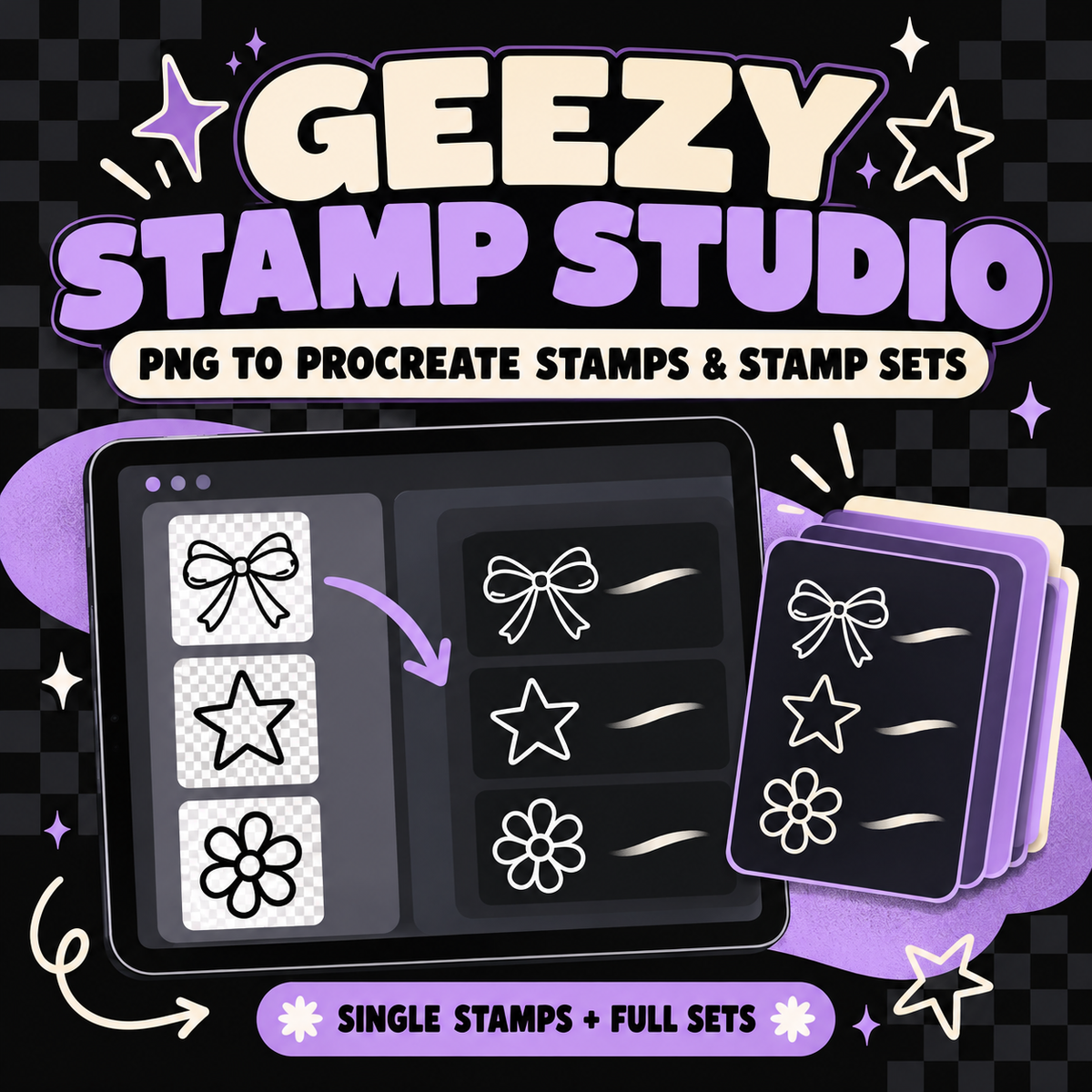 Geezy Stamp Studio – Turn PNG Files Into Procreate Stamps & Stamp Sets