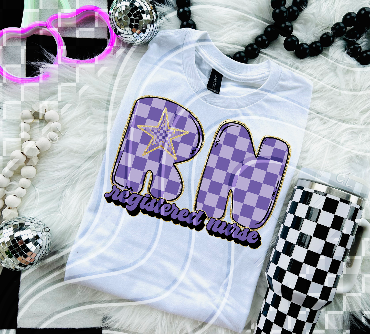 Retro Nurse Titles - LPN RN PNG Sublimation Designs + Custom Job Option