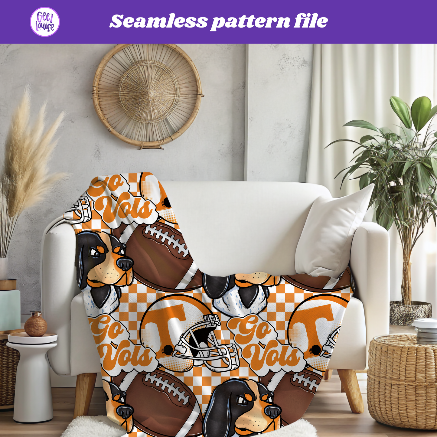 Go Big Orange – Tennessee Vols Digital Paper