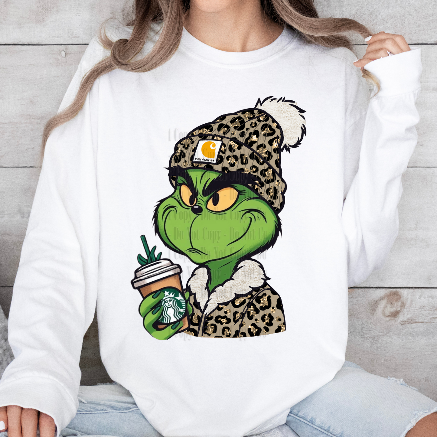 GMAN Leopard Coffee – Christmas Digital Design PNG for Sublimation