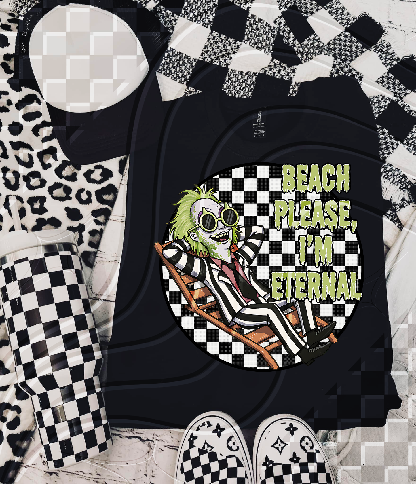 Beach Please I’m Eternal - Spooky Summer Sublimation Design