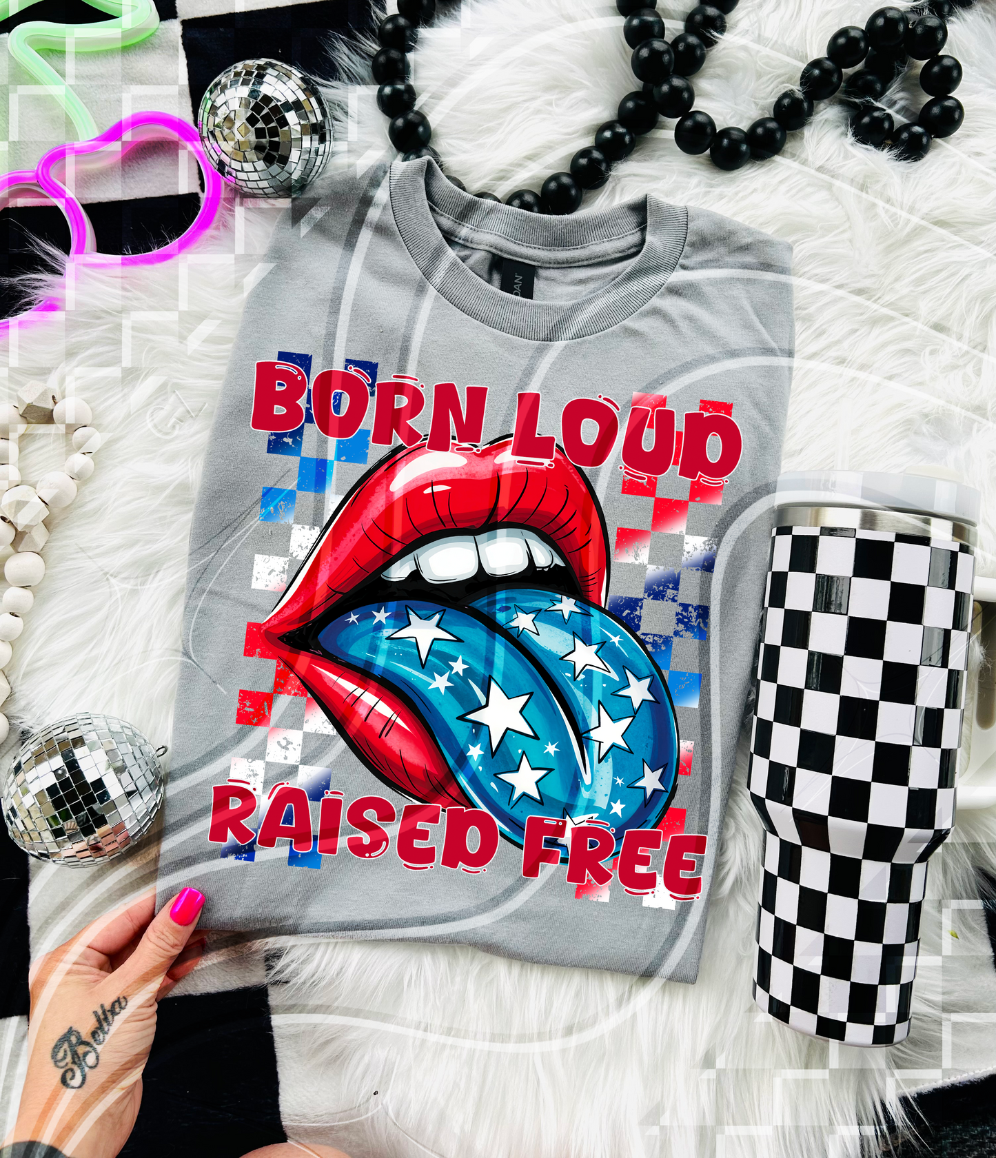 Born Loud, Raised Free PNG