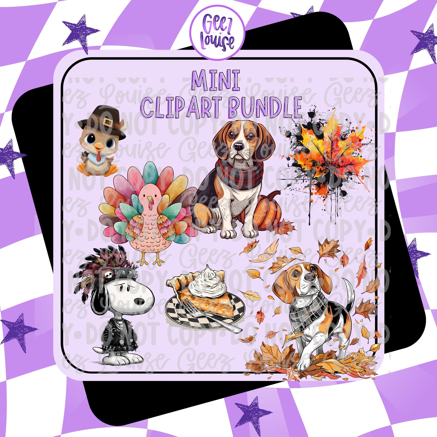 Mini Thanksgiving & Fall Clipart Bundle | Digital Download