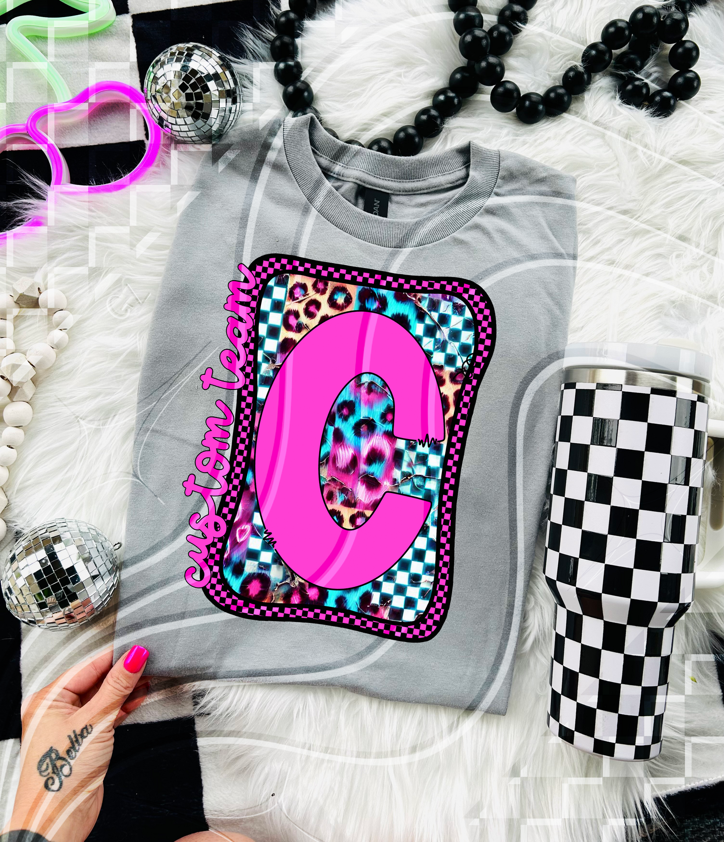 Neon Wild Side – Custom Team Letter Design