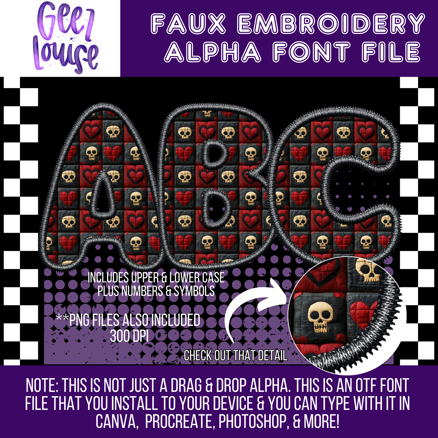 Deadly Valentine - TYPEABLE OTF Font - Alpha Set - Digital Download- PNG