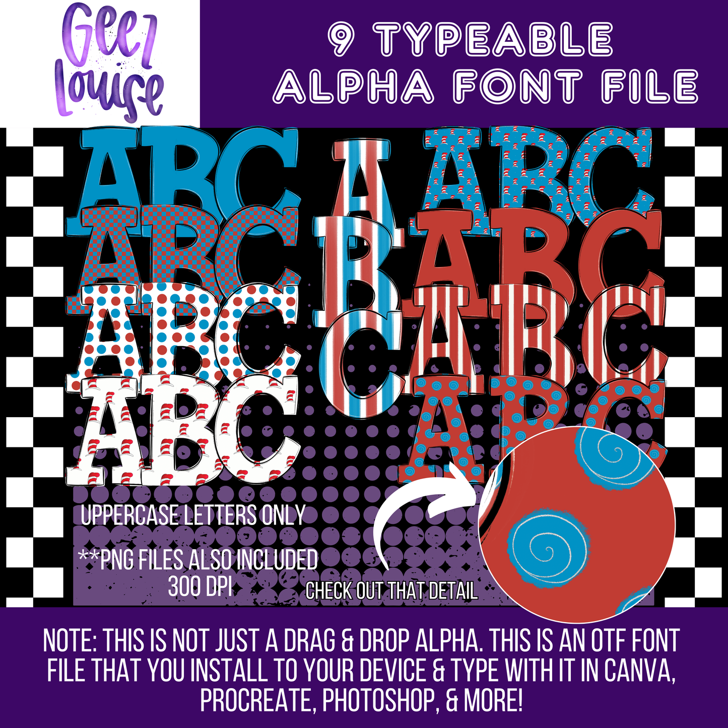 Mr. hat cat bundle (9sets)- TYPEABLE OTF Font - Alpha Set - Digital Download- PNG