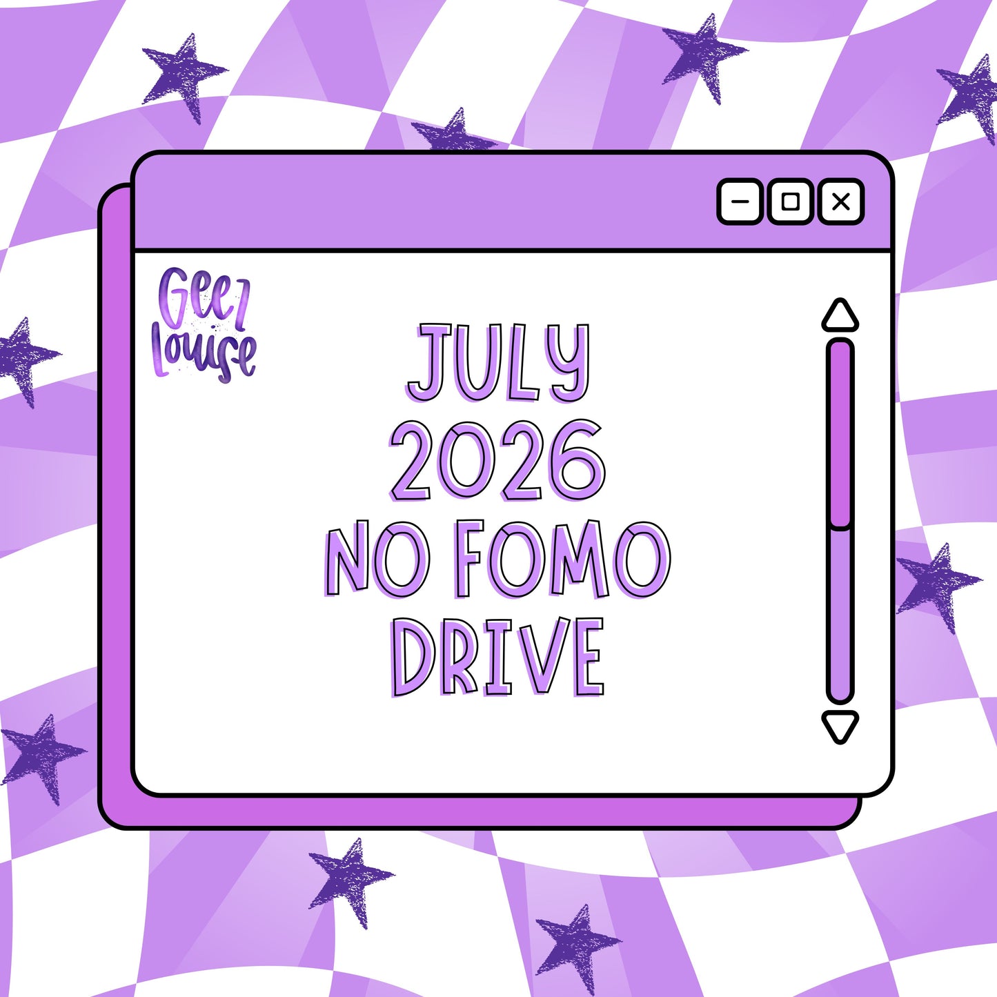 JULY 2026 Monthly Drives (choose your option)