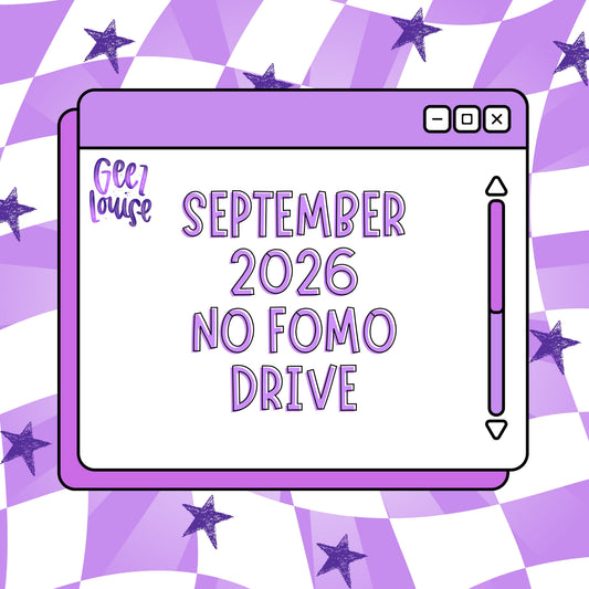 SEPTEMBER 2026 Monthly Drives (choose your option)