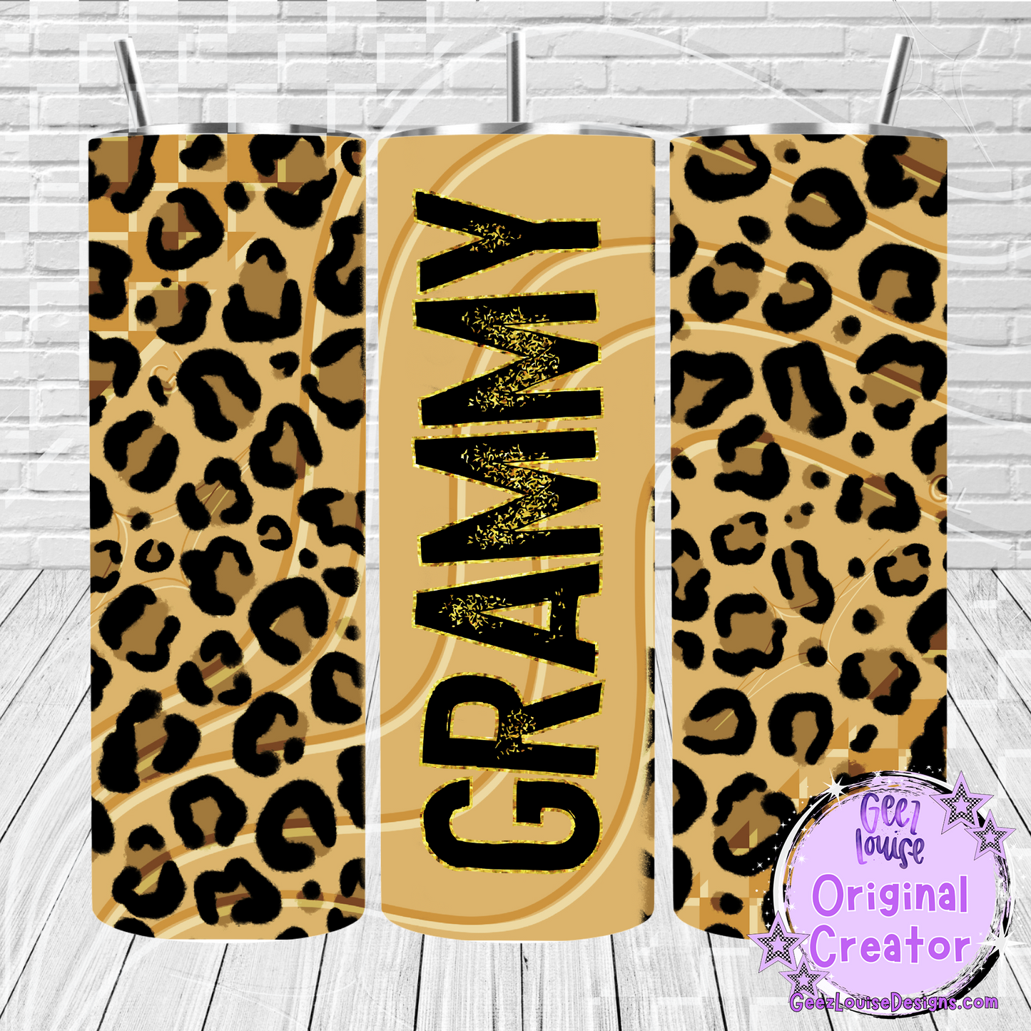 Leopard Print tumbler - Digital Download- PNG