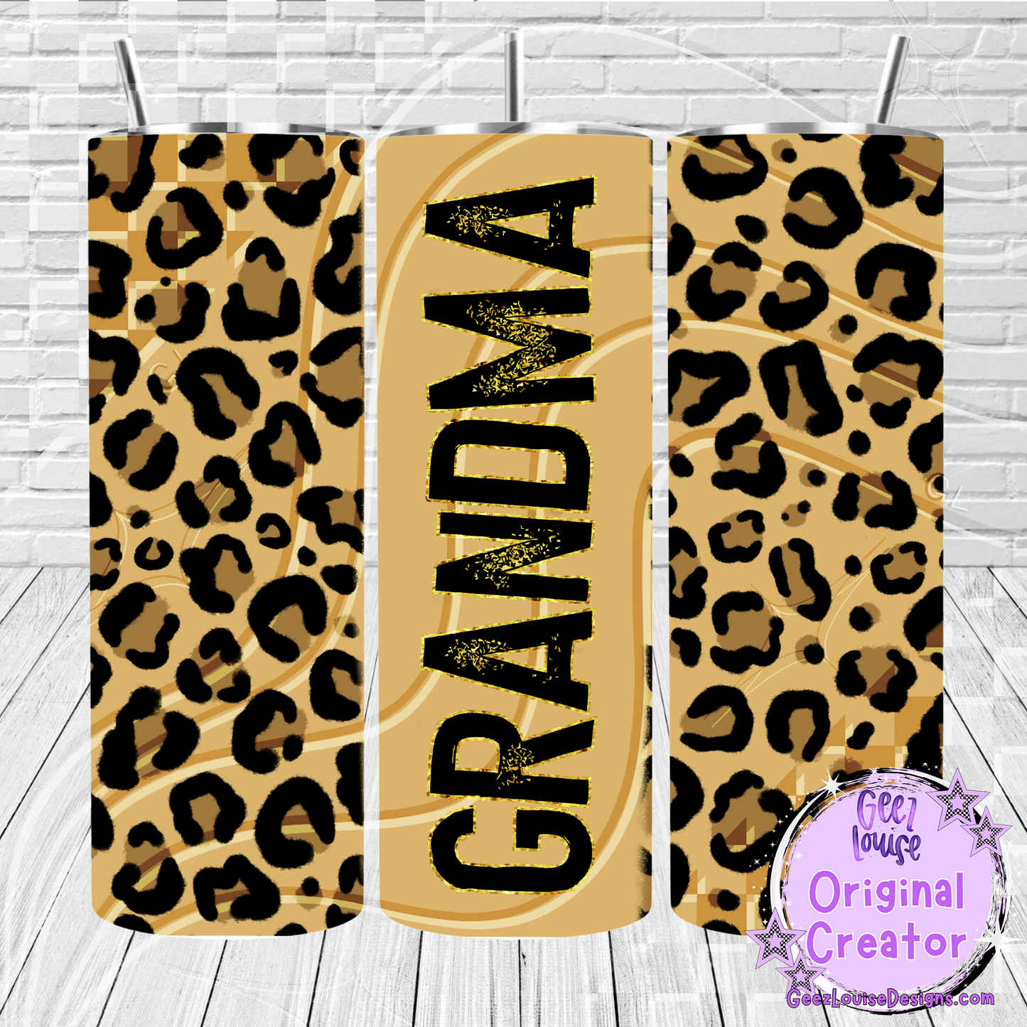 Leopard Print tumbler - Digital Download- PNG