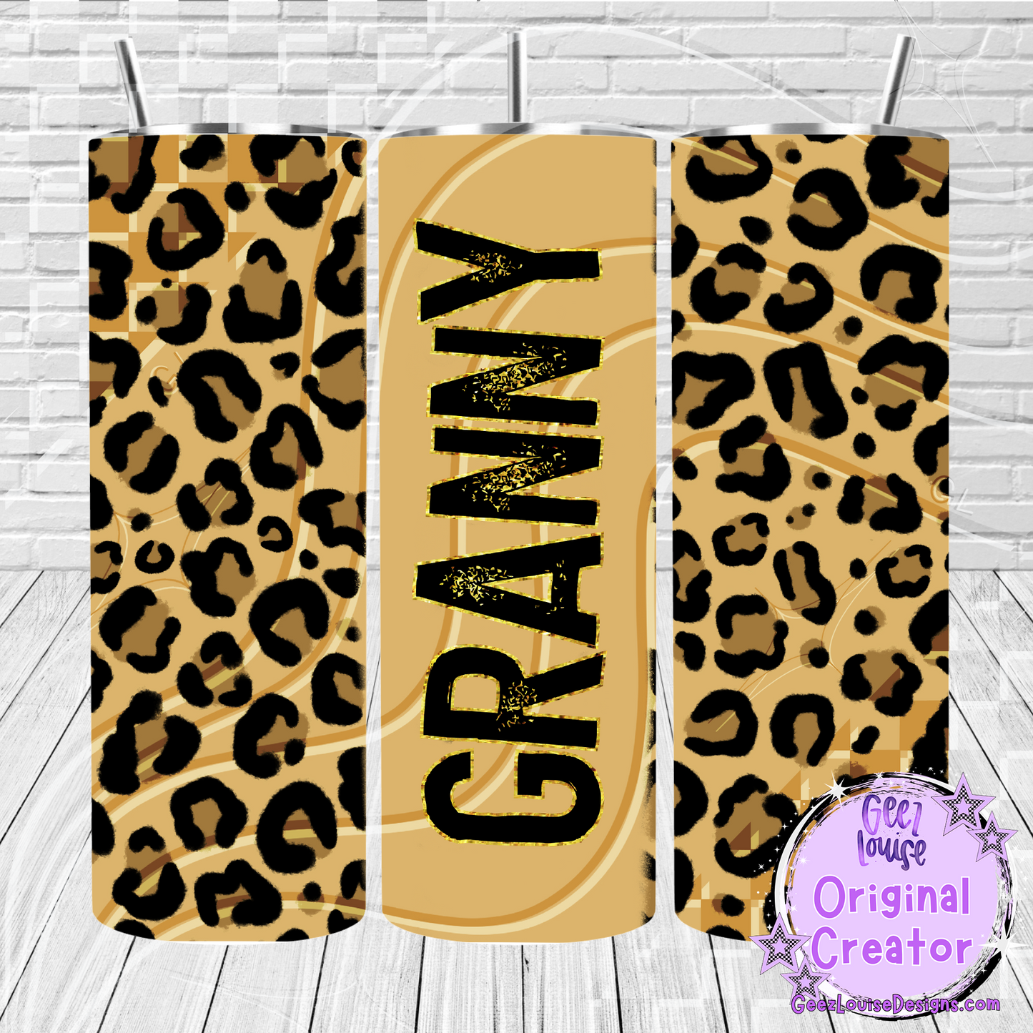 Leopard Print tumbler - Digital Download- PNG