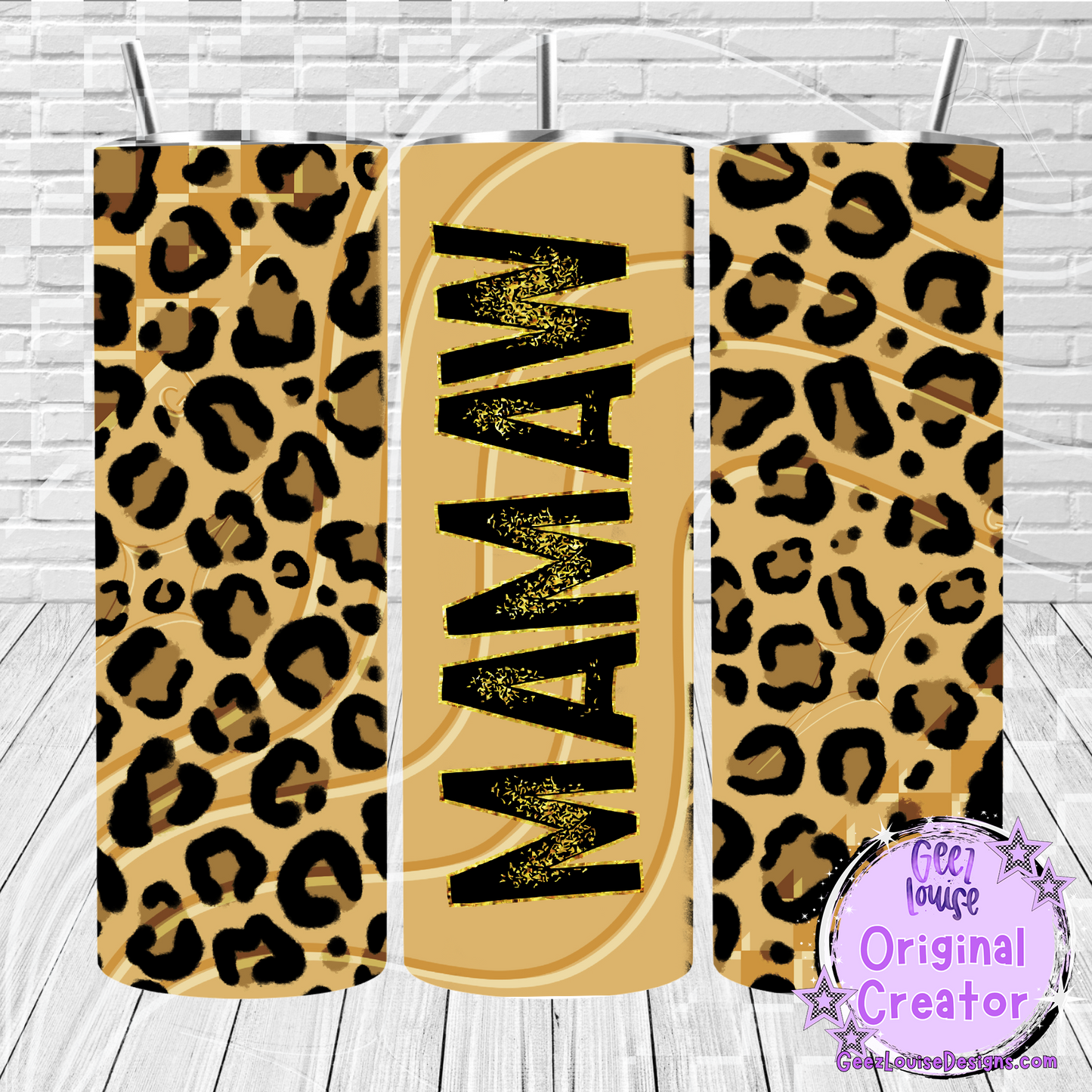Leopard Print tumbler - Digital Download- PNG