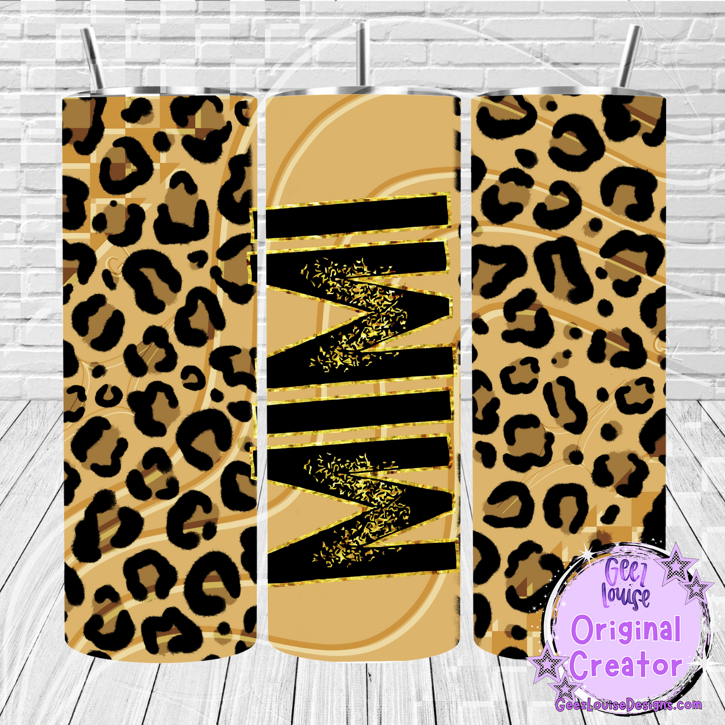 Leopard Print tumbler - Digital Download- PNG