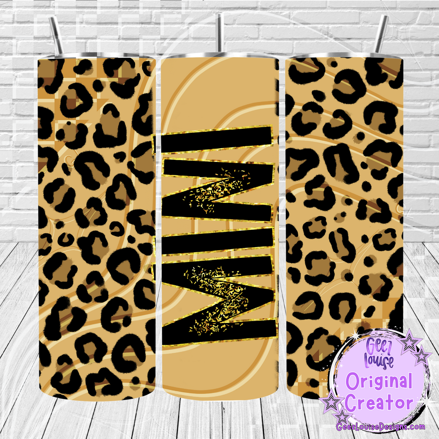 Leopard Print tumbler - Digital Download- PNG
