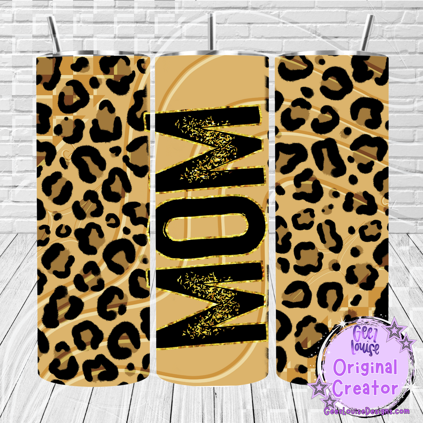 Leopard Print tumbler - Digital Download- PNG