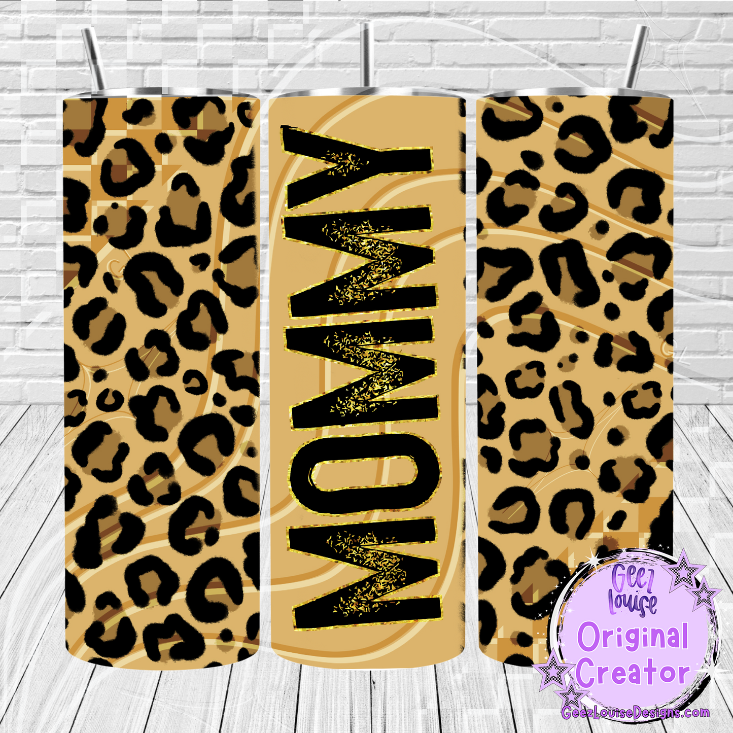 Leopard Print tumbler - Digital Download- PNG