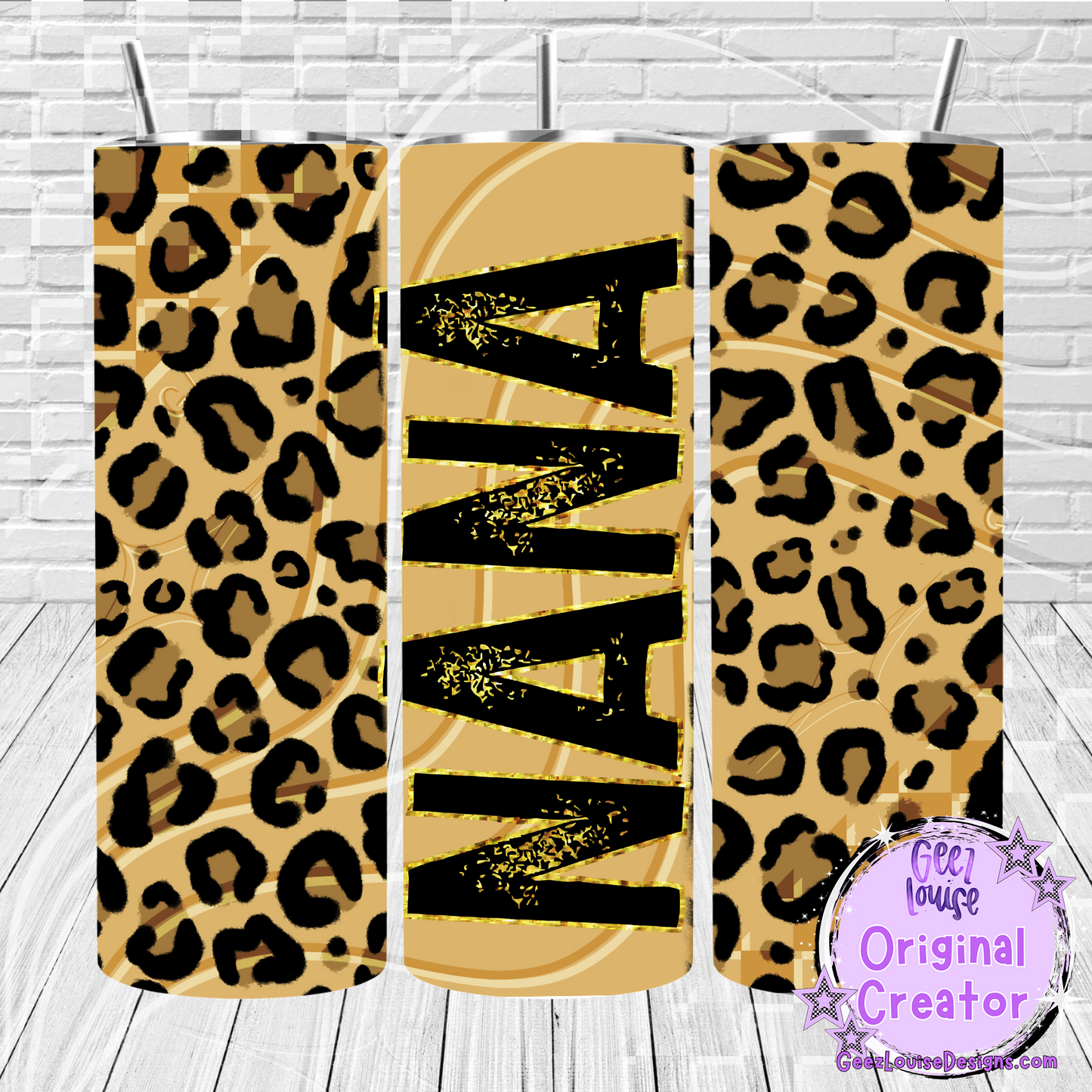 Leopard Print tumbler - Digital Download- PNG
