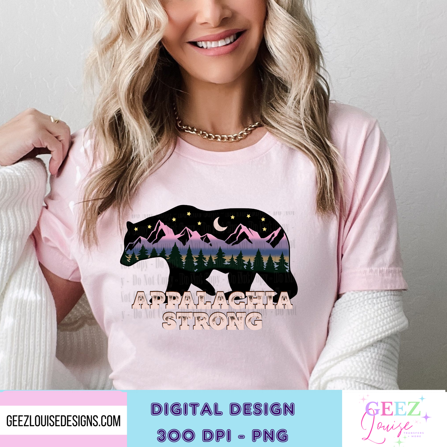 Appalachia Strong bear- Digital Download- PNG