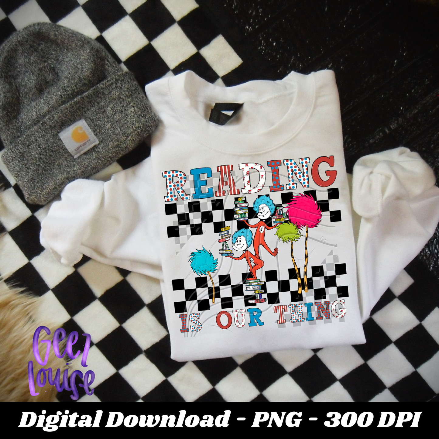 Reading is our thing - Digital Download- PNG