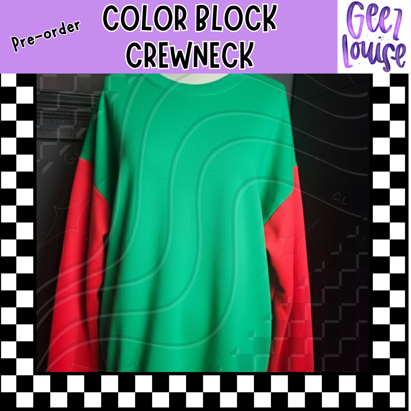 Wholesale Gildan 2-Tone Colorblock Crewneck Sweatshirts (Random Color Split)