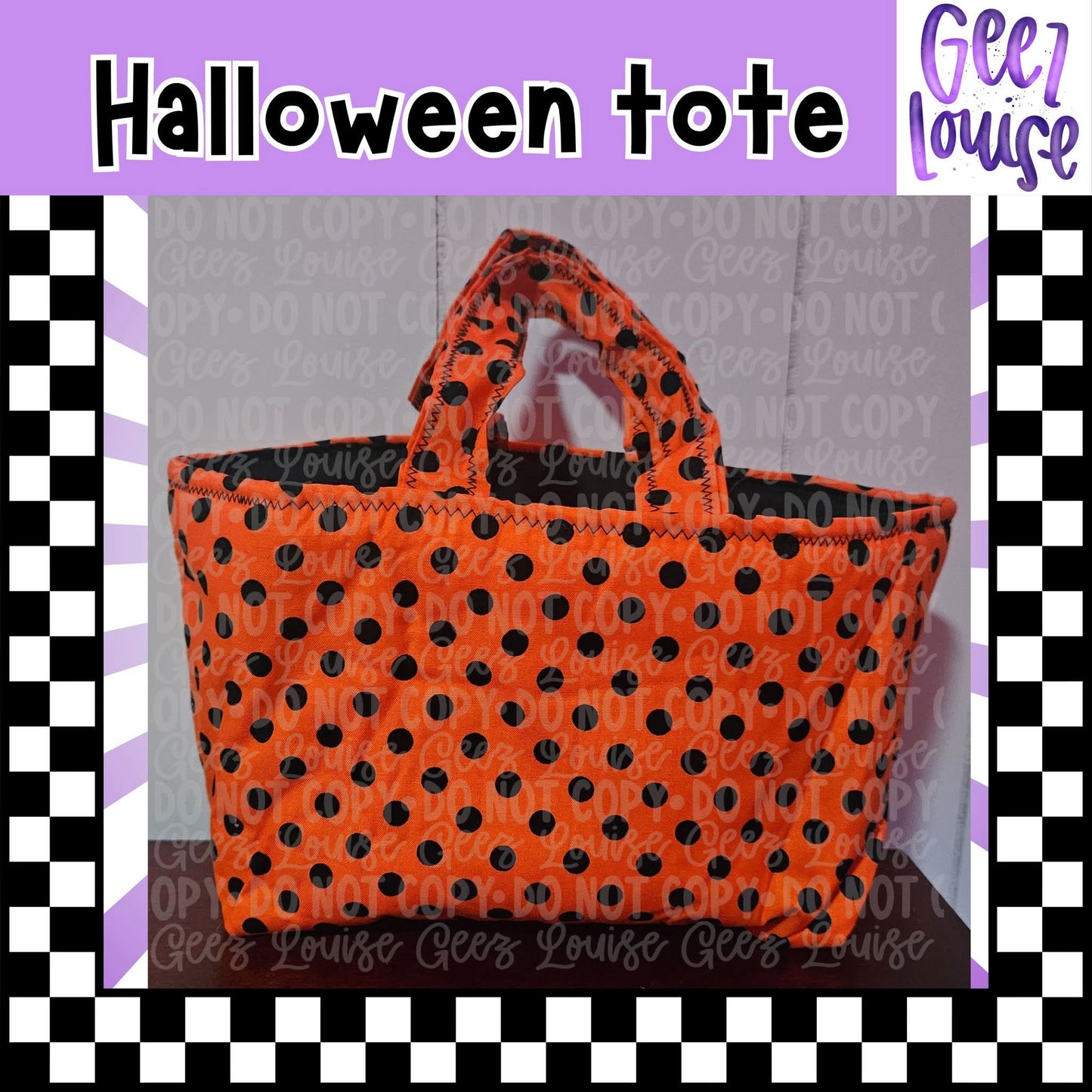 Halloween Tote Bag - Ready to Ship