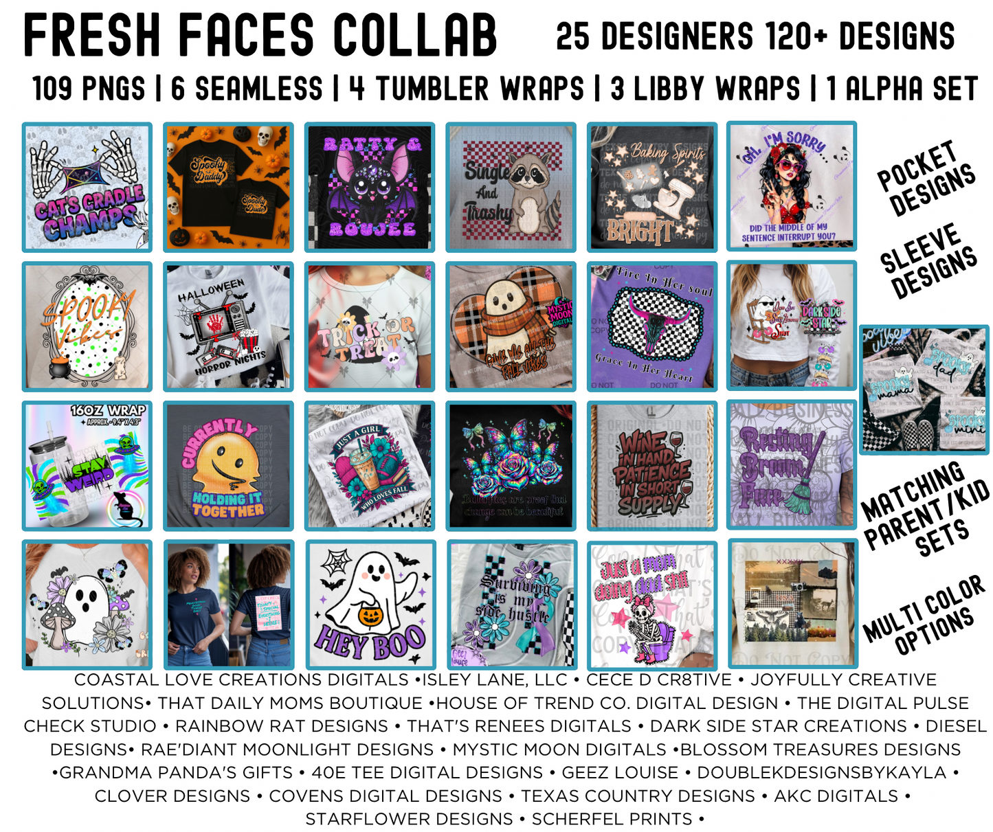 Fresh Faces Collab – 120+ Digital Designs from 25 Creators