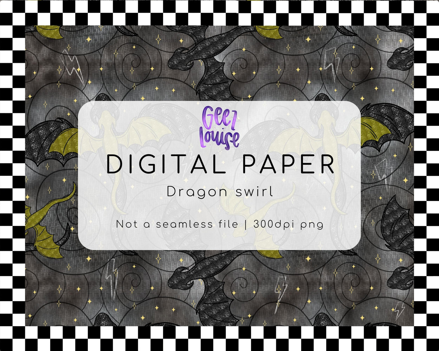Dragon swirl background digital paper- Digital Download- PNG