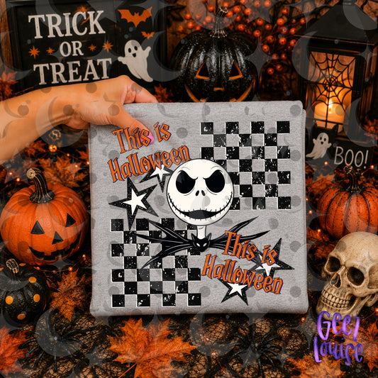 This Is Halloween PNG | Spooky Skeleton Halloween Sublimation Design | Gothic Digital Download | July 26 No FOMO Drive