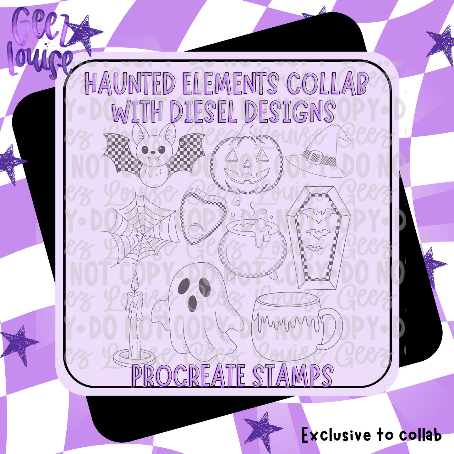 Haunted Elements Collab – Limited Edition Halloween Design Bundle (Diesel Designs x Geez Louise)
