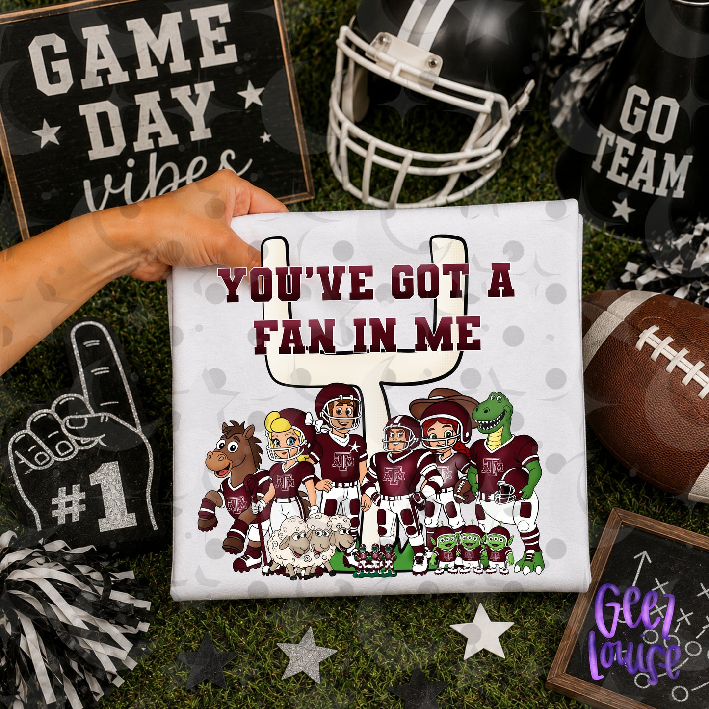 You’ve Got a Fan in Me Football PNG | Game Day Character Mashup Design