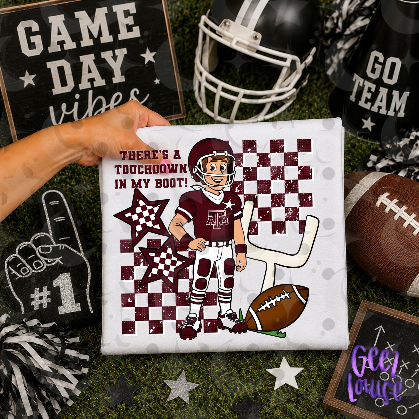 There’s a Touchdown in My Boot Football PNG | Game Day Design | September 26 No FOMO Drive