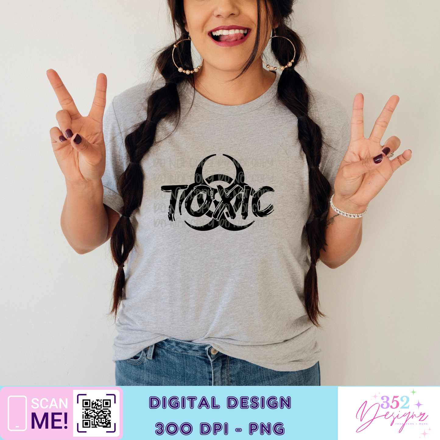 Toxic - Digital Download- PNG - single color