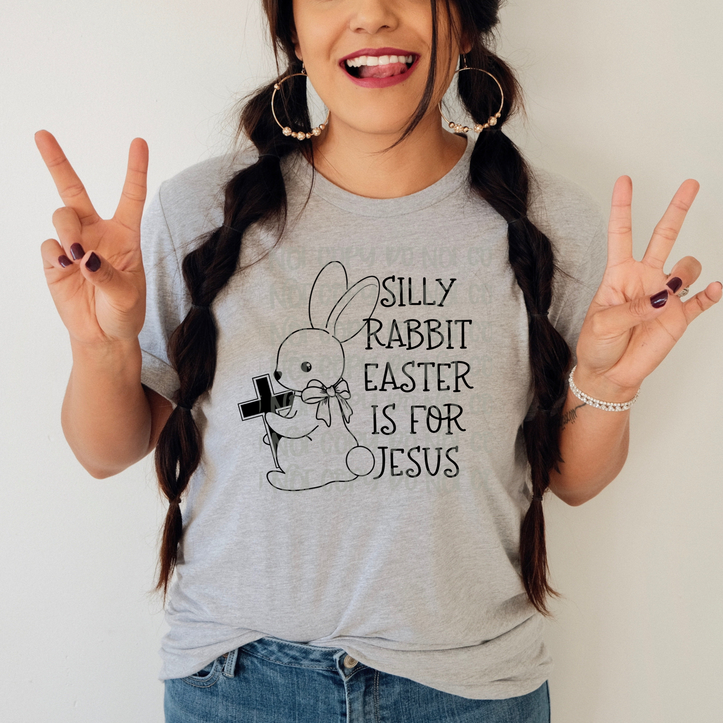 Silly rabbit Easter is for jesus- Digital Download- PNG