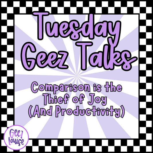 Comparison is the Thief of Joy (And Productivity)