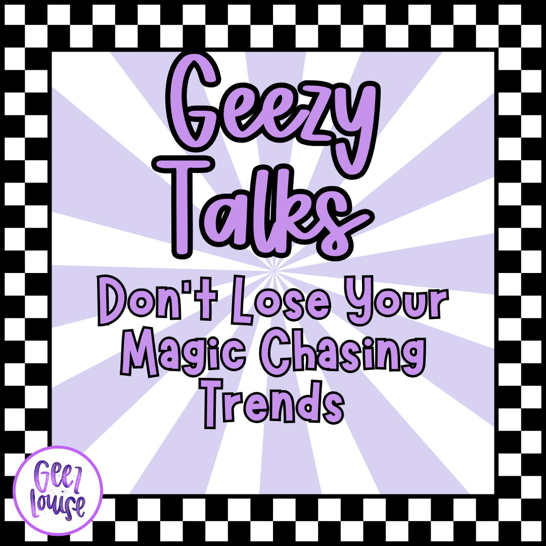 Geezy TED Talk: Don’t Lose Your Magic Chasing Trends