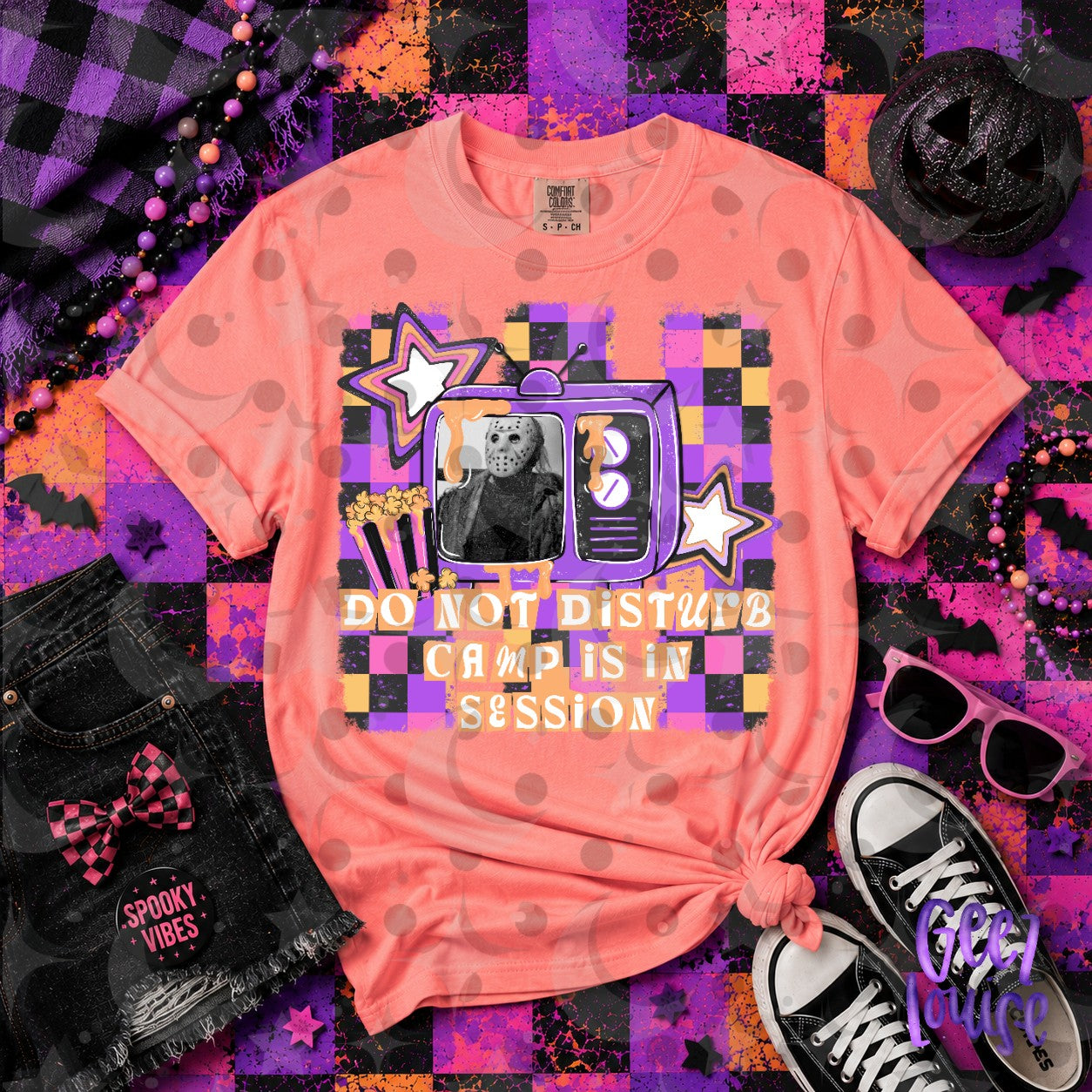 Do Not Disturb Camp Is In Session Halloween PNG | Retro Horror TV Design | FriYAY Deal