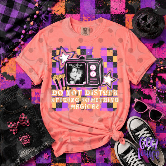 Do Not Disturb Brewing Something Magical Halloween PNG | Retro Witchy TV Design | FriYAY Deal