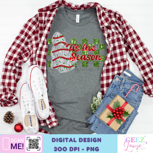 Tis the season sequin - Digital Download- PNG