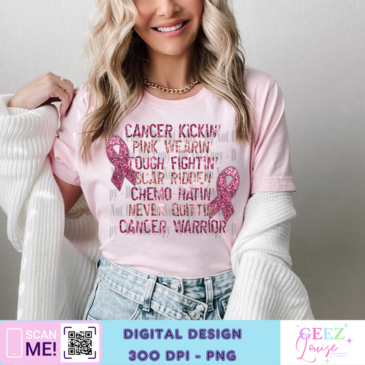 Cancer warrior - Digital Download- PNG