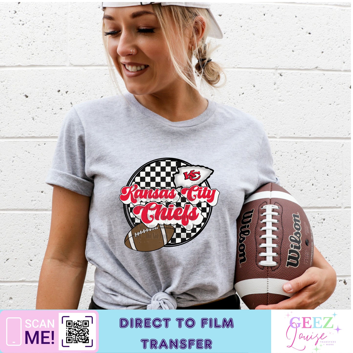 KC chiefs football- Direct to Film Transfer - made to order