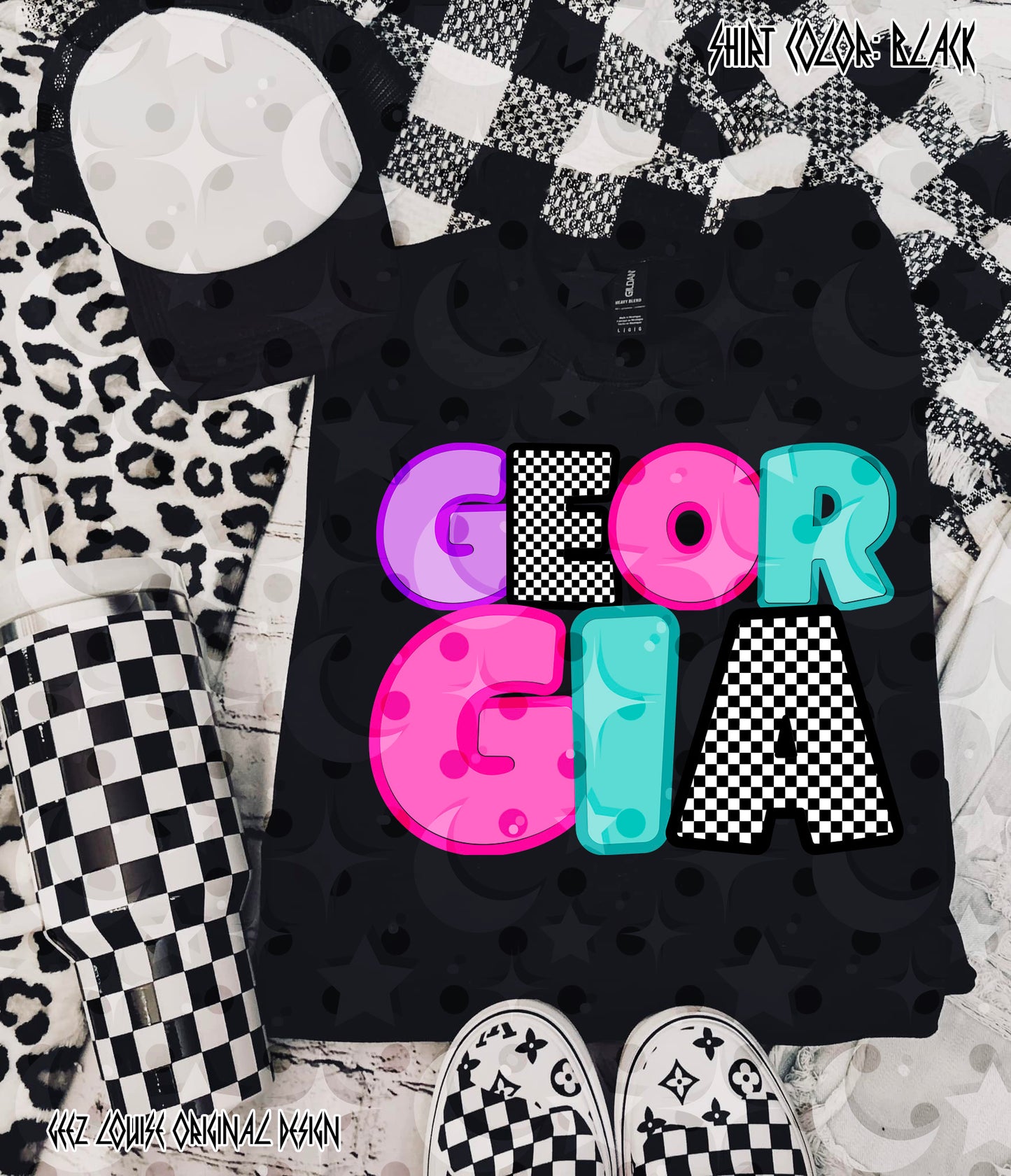 50 States Summer PNG Bundle | Retro Neon State Designs | Custom State Bubble Letter PNG | Sublimation PNG