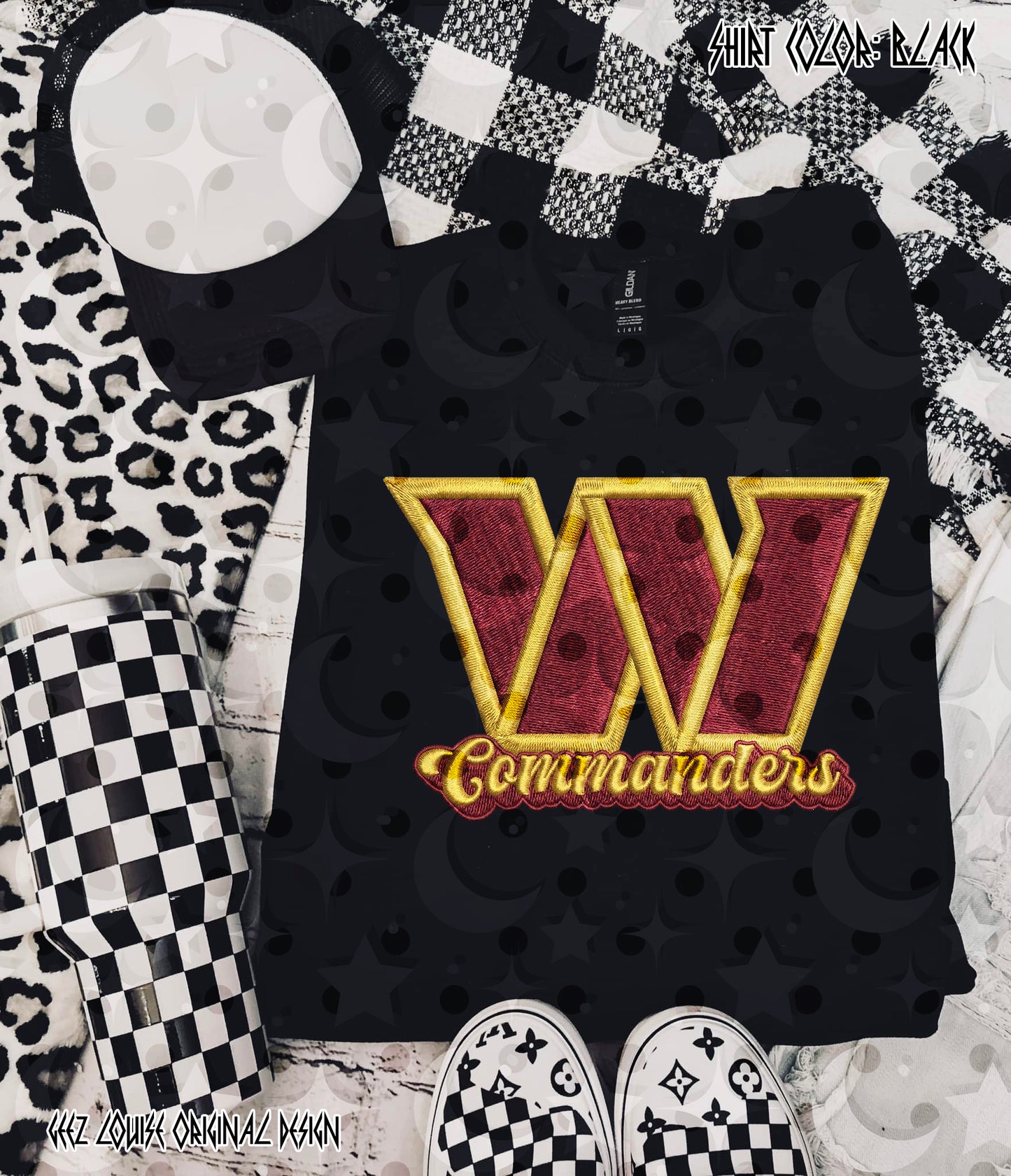 Football Team Faux Embroidery Digital Design – Team Variants & Bundle Option