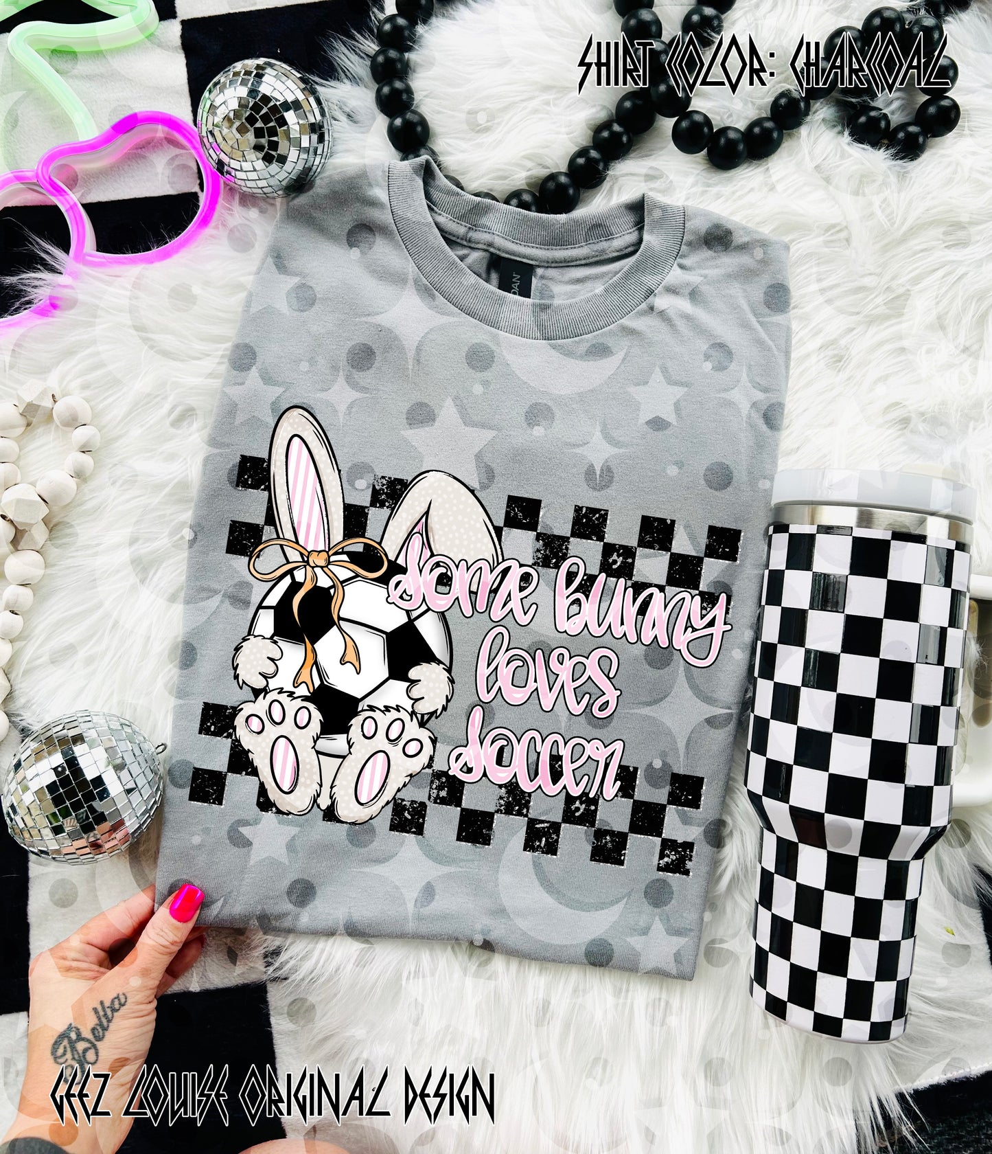 Some Bunny Loves Soccer – Soccer Bunny Digital Design PNG