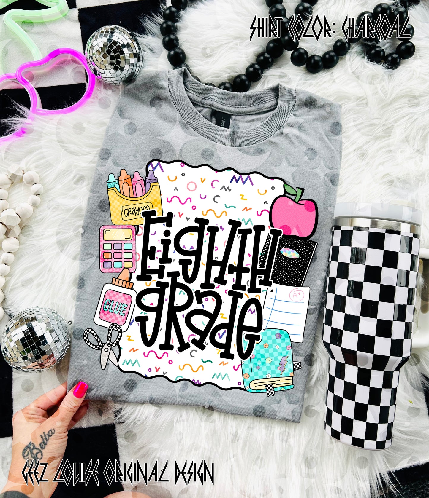 School Is Cool – Teacher & Grade Level PNG