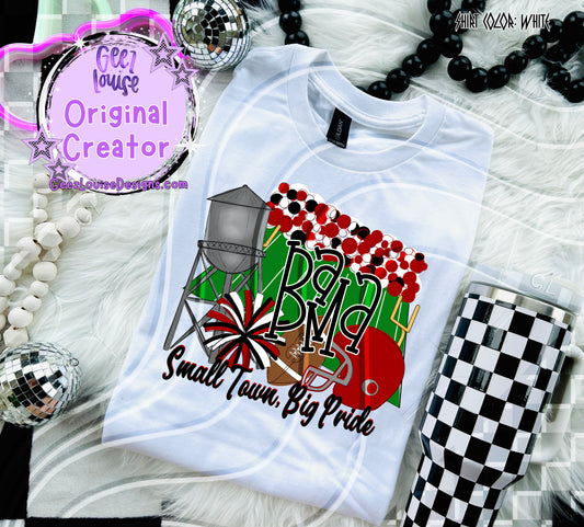 Small Town Big Pride Digital Design | Custom Team Spirit PNGs (100+ Teams)