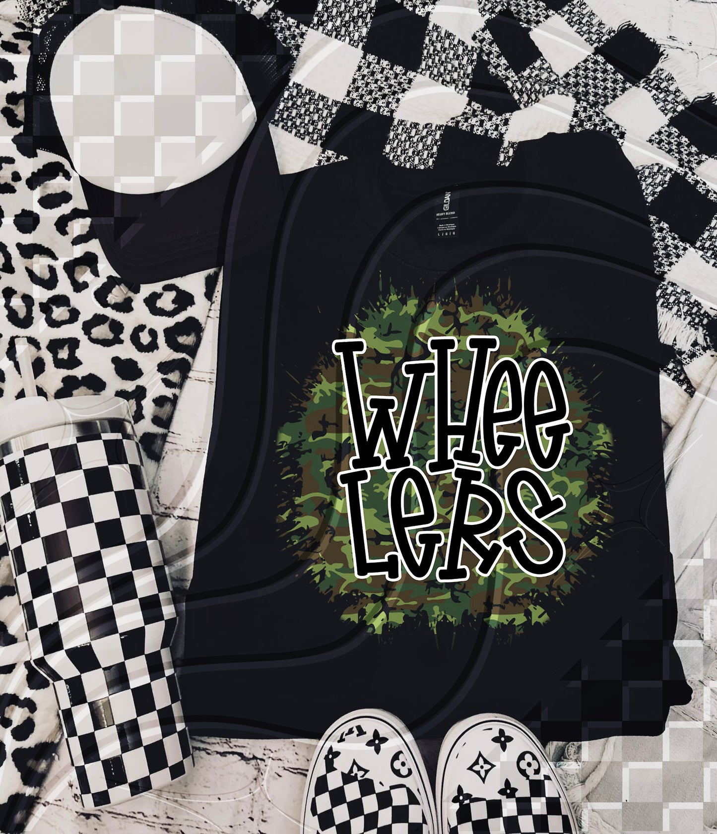 Camo Team Splat Custom Game Day Digital Design – Pick Your Team!