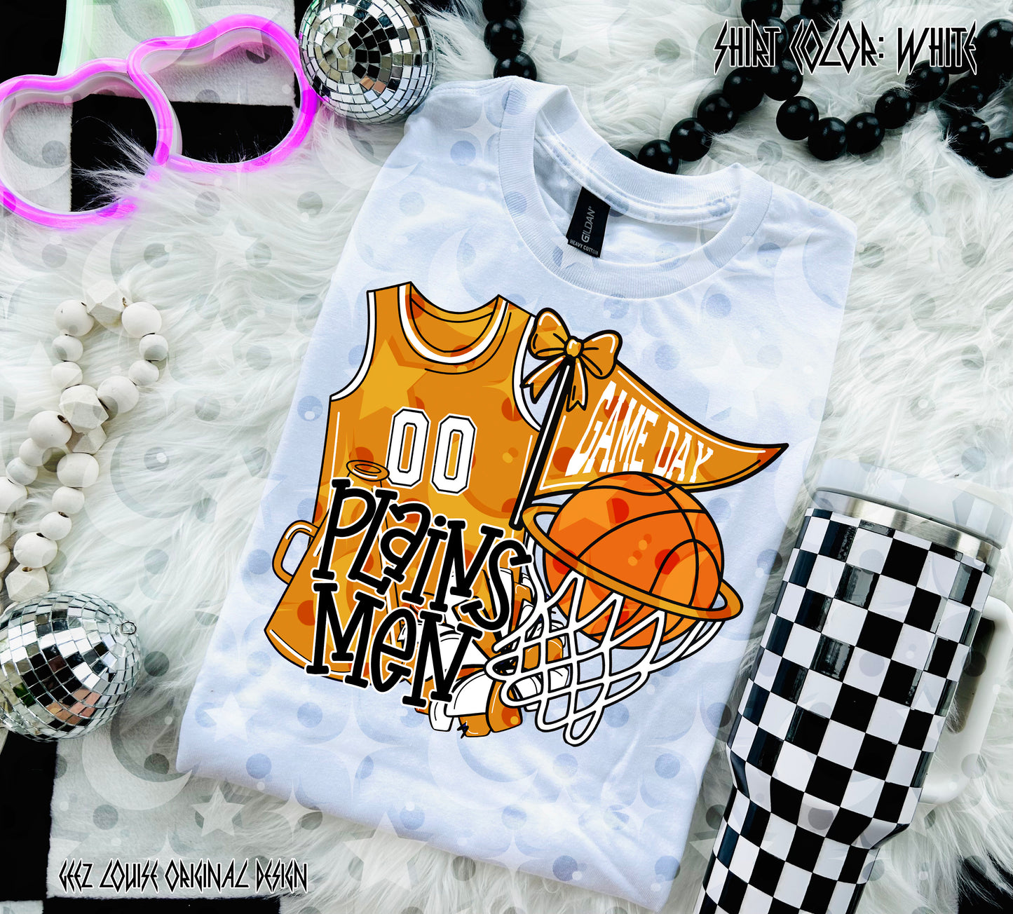 Basketball Game Day Digital Design | Custom Team Spirit PNGs (100+ Teams) - Gold