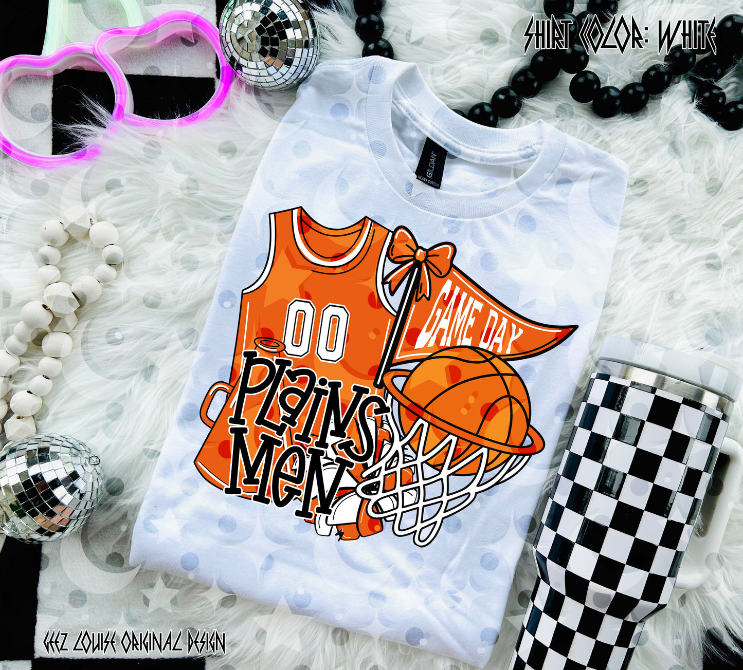Basketball Game Day Digital Design | Custom Team Spirit PNGs (100+ Teams) - Orange